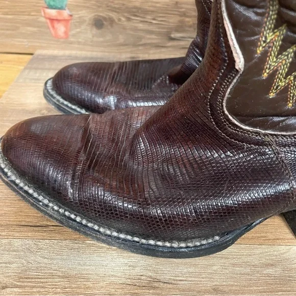 La Gran Bota men’s snakeskin leather western cowboy boots size 7 - Picture 8 of 12